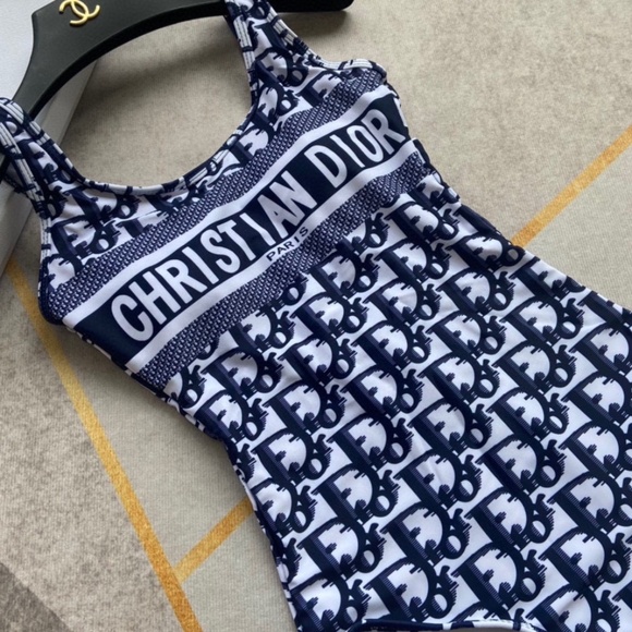 Dior White Swimsuit - Picture 1 of 5
